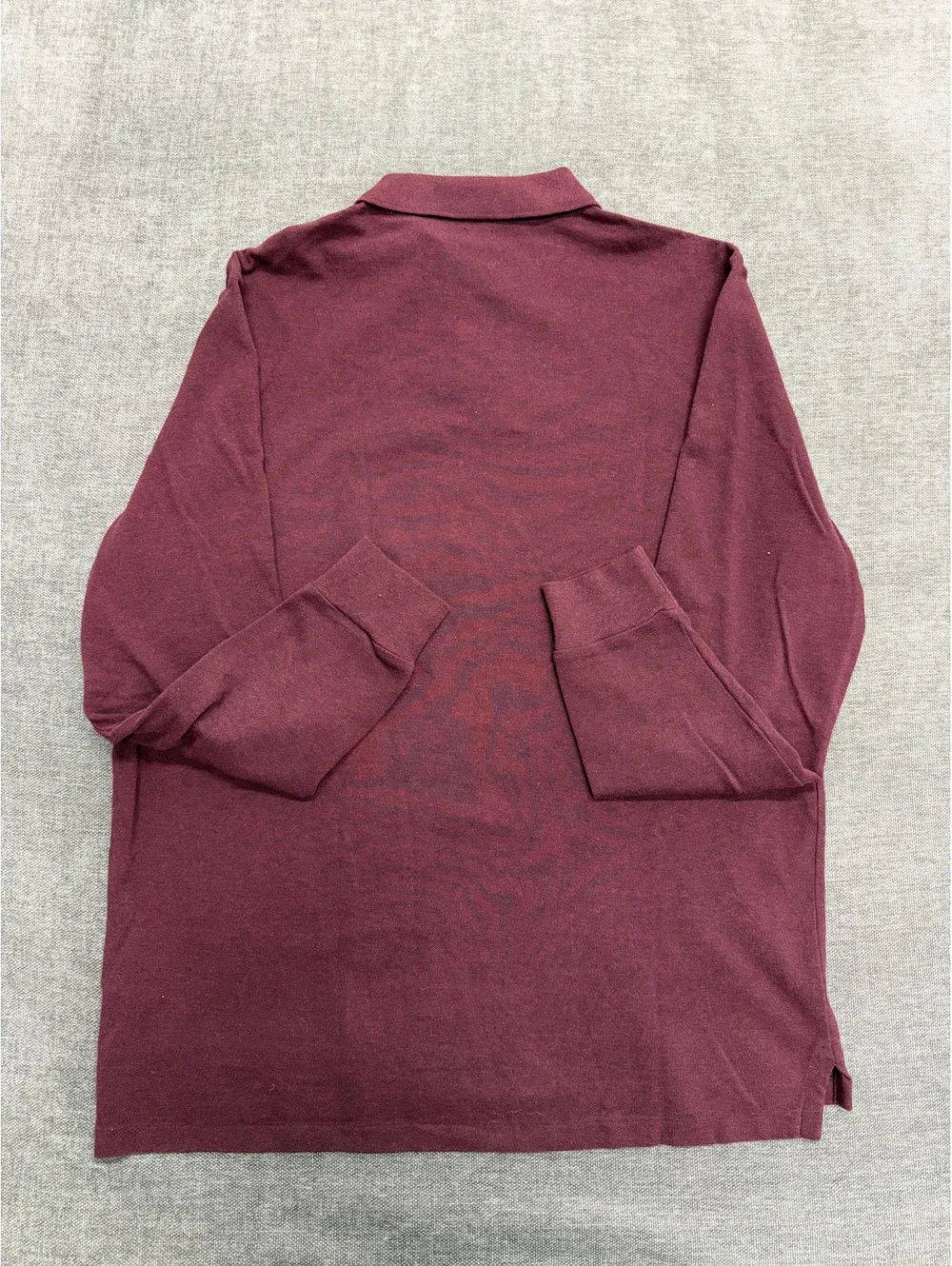 Polo Ralph Lauren Classic Fit Long Sleeve Polo Shirt Burgundy Large